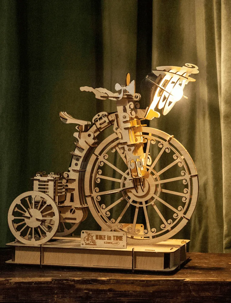 z2ctlalh Bike in time wooden decorative lamp